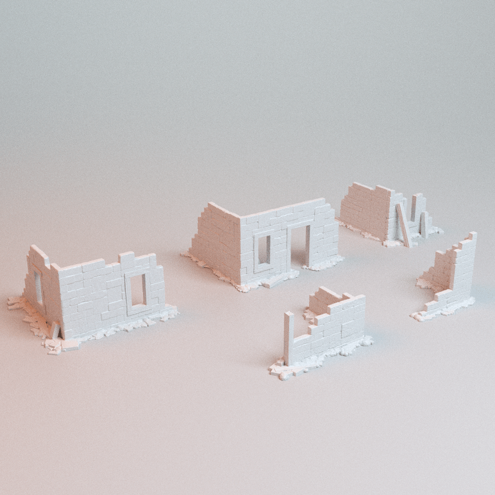 Trench Wars No-Man's-Land Shrines &amp; Objectives — 11-Piece Grimdark Terrain Set (28mm/32mm/40mm) - Northern Foundry