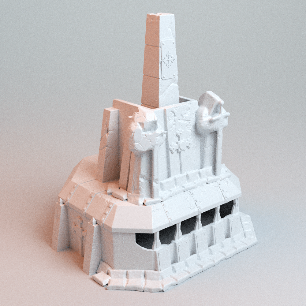 Trench Wars No-Man's-Land Shrines &amp; Objectives — 11-Piece Grimdark Terrain Set (28mm/32mm/40mm) - Northern Foundry