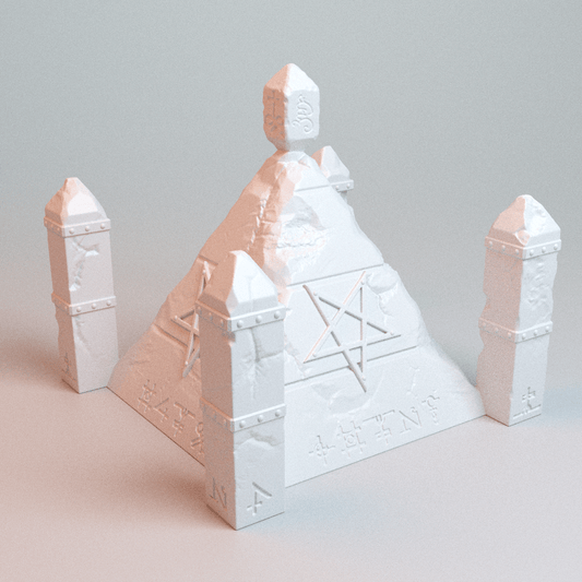Trench Wars No-Man's-Land Shrines &amp; Objectives — 11-Piece Grimdark Terrain Set (28mm/32mm/40mm) - Northern Foundry