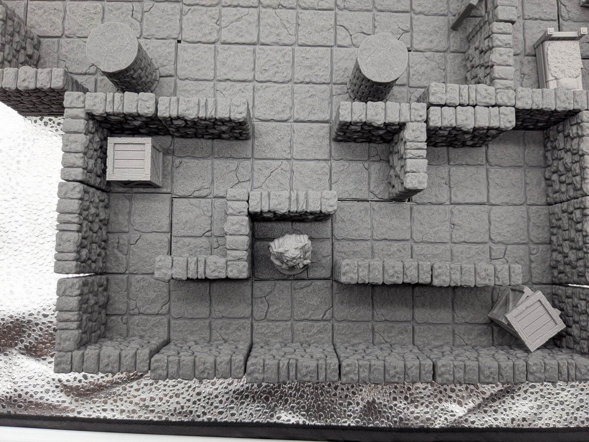 Ultimate Dungeon Starter Set — 80+ Piece Dragonlock Modular Terrain Bundle — DnD & Pathfinder Rooms with Bonus Miniatures