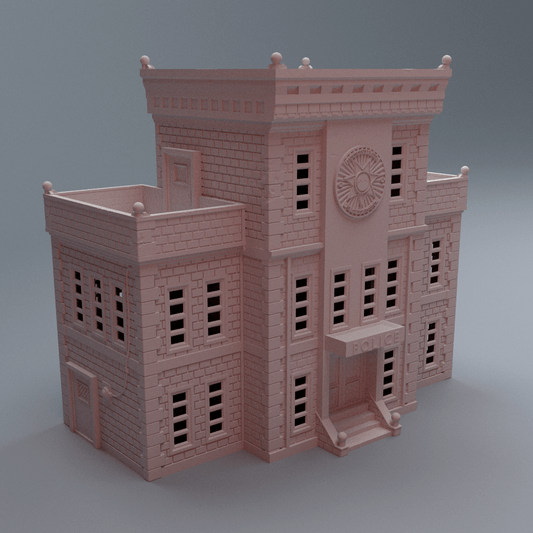 Urban Police Station – Large Modern City Terrain (28mm) - Northern Foundry