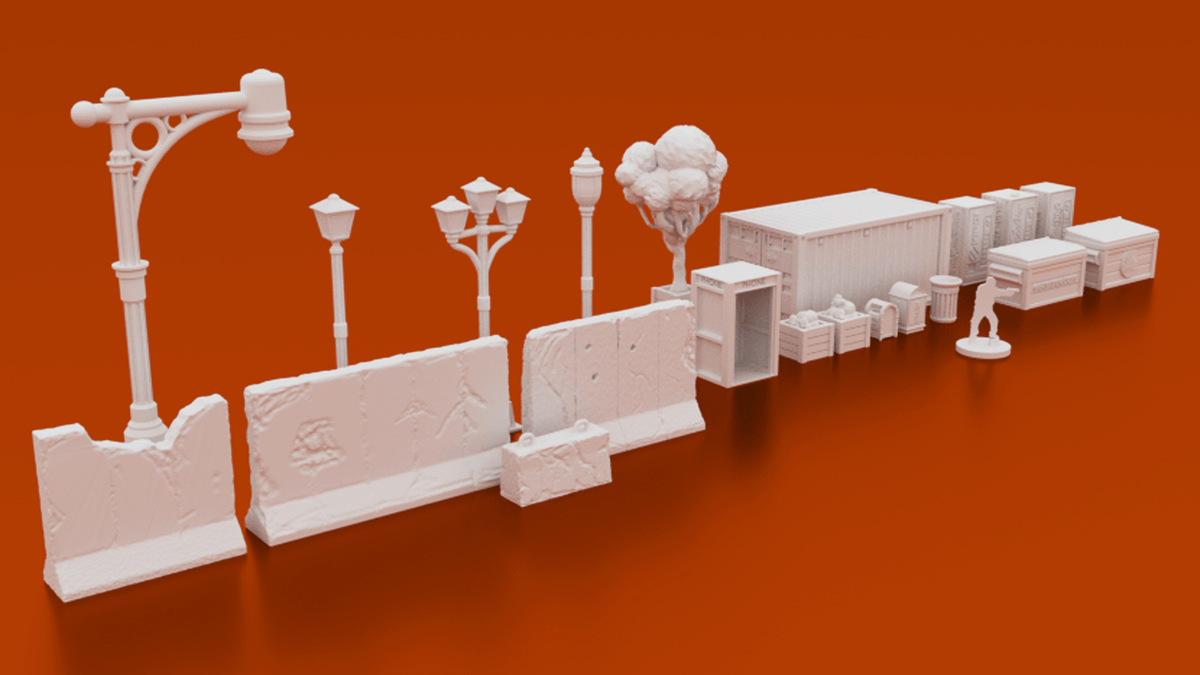 Urban Starter Phase 1 Bundle – 9 Modern City Buildings, Police Station & Scatter (28mm/32mm/40mm) - Northern Foundry
