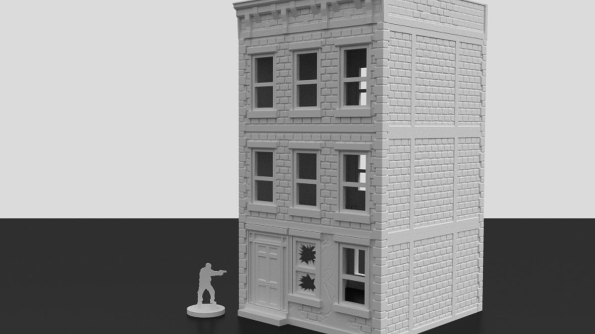 Urban Starter Phase 1 Bundle – 9 Modern City Buildings, Police Station & Scatter (28mm/32mm/40mm) - Northern Foundry
