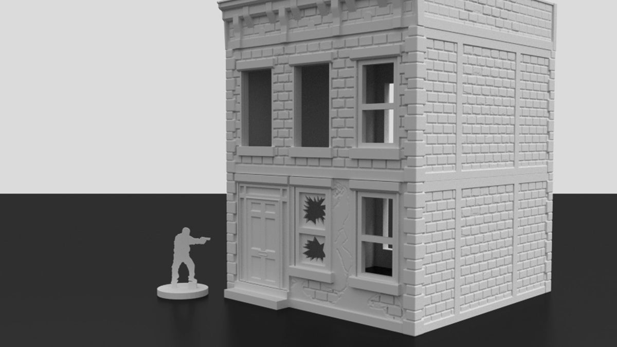 Urban Starter Phase 1 Bundle – 9 Modern City Buildings, Police Station & Scatter (28mm/32mm/40mm) - Northern Foundry
