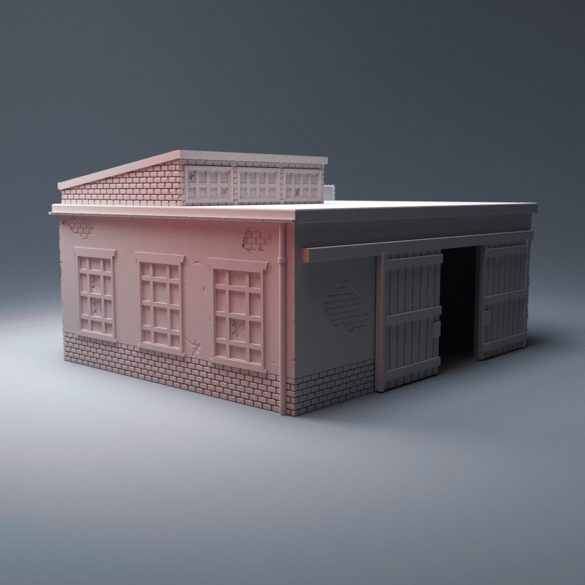 Urban Starter Phase 8 Bundle – 4 Warehouses, Garage Lockup, Site Office & Construction Scatter (28mm/32mm/40mm) - Northern Foundry